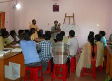 Computer Hardware Networking class in presence of Jitendriyananda Maharaj